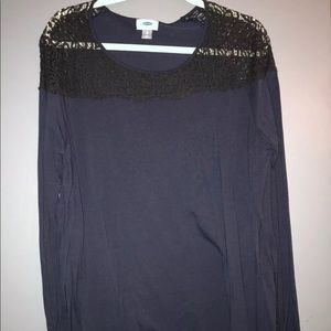 Old Navy lace shoulder side vented tunic size xL